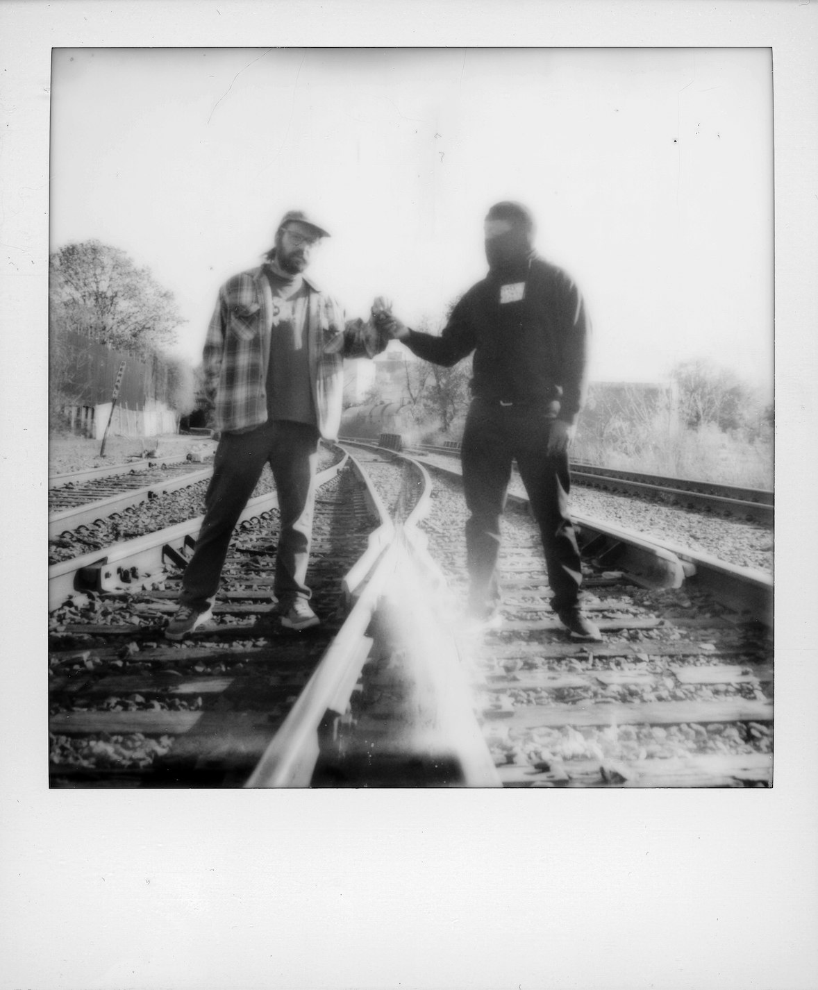 Polaroid photo billy woods and Kenny Segal by Alexander Richter.